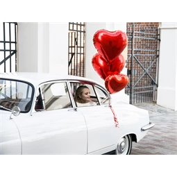 Lufi szív fólia 45 cm piros