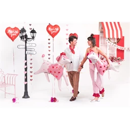 Girland szívek rózsaarany 3,5 m