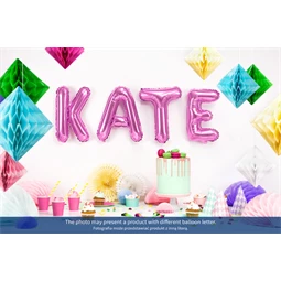 Lufi x betű fólia 35 cm sötét rózsaszín