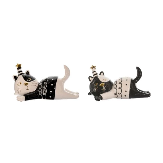 Macska fekvő 13,2x7,9x6,5 cm 2 féle