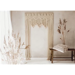 Makramé törtfehér 104 x 182 cm