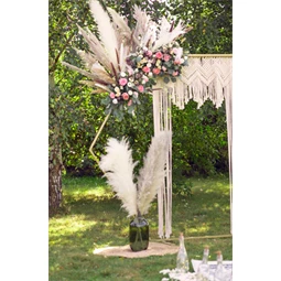 Makramé törtfehér 104 x 182 cm