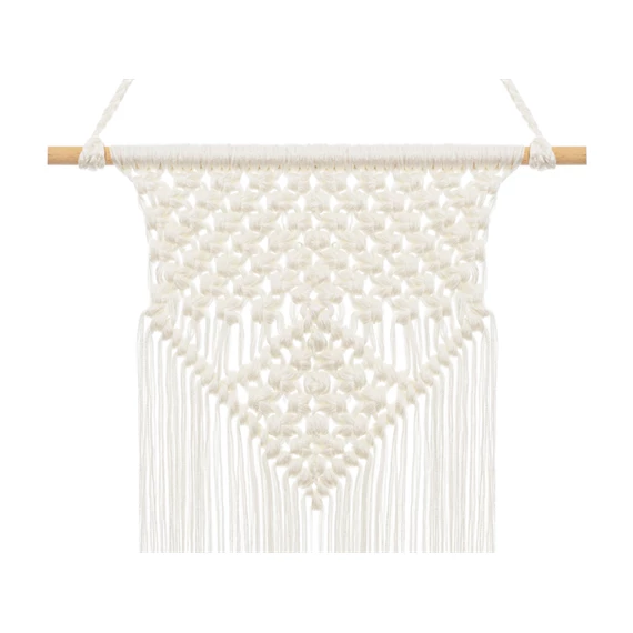 Makramé törtfehér 30x49 cm