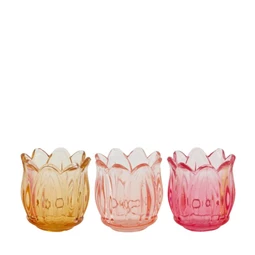 Mécsestartó virág 6,5x6,5x6,5 cm 3féle