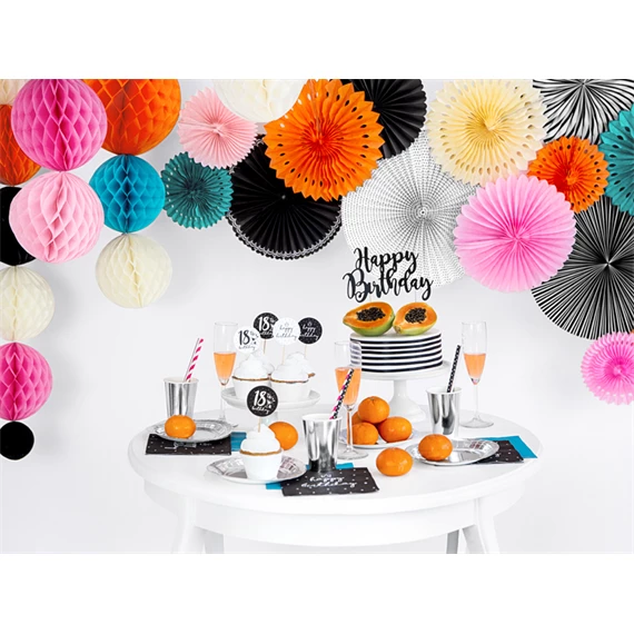 Méhsejt dekor gömb fekete 20 cm