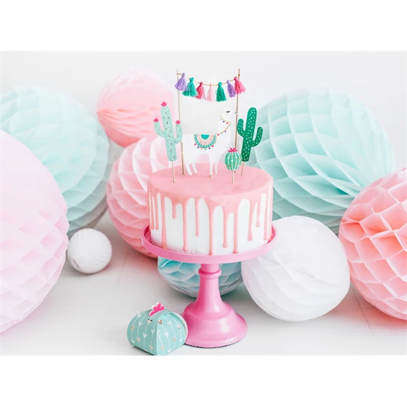 Méhsejt dekor gömb világos menta 40 cm