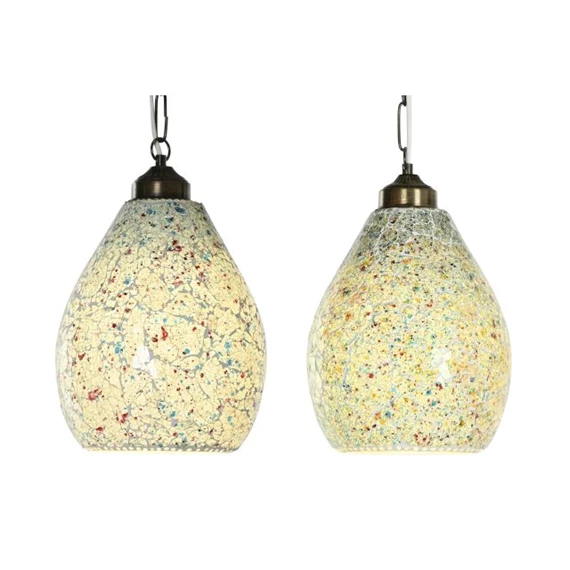 Mennyezeti lámpa repedt hatású 23x23x66 cm 2 féle