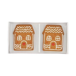 Mézeskalács házikó, öntapadós 4,6x5,4x0,9 cm S/2