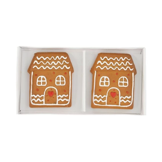 Mézeskalács házikó, öntapadós 4,6x5,4x0,9 cm S/2