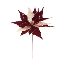 Mikulásvirág glitteres, betűzős 45 cm