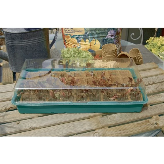 Mini üvegház 30 db palántához 5x5 cm , 52x17 cm S/3