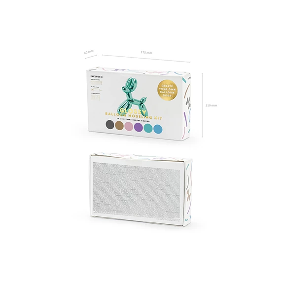 Modellező fényes lufi 130 cm pumpával, mix S/30