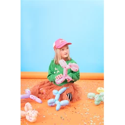 Modellező pasztell lufi 130 cm pumpával, vegyes S/30