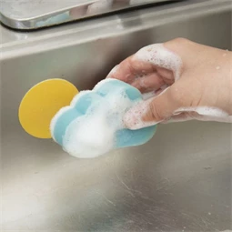 Mosogatószivacs tartóval, felhő