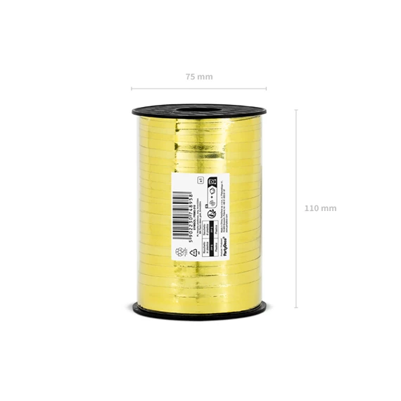 Műanyag szalag arany 5 mm x 225 m