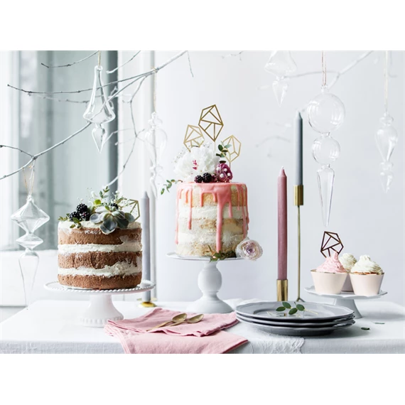 Muffin papír 4,8x7,6x4,6 cm rószaszín S/6