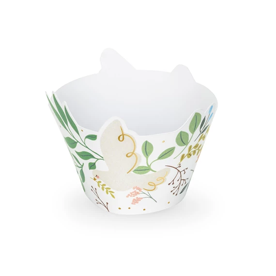 Muffin papír virágos 5x7,5x6,5 cm mix S/6