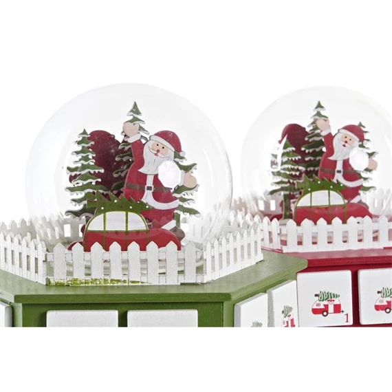 Naptár adventi LED-es 22x19x20 cm 2 féle