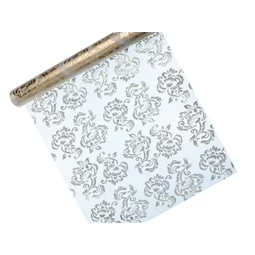 Nyomott organza fehér 0,36 cm x 9 m