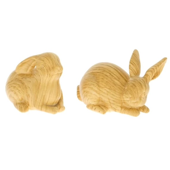 Nyúl fa mintázattal fekvő 10x5x7 cm 2 féle