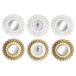 Óra szett tükörrel 25x2,5x25 cm 2 féle S/3