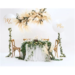 Óriás lufi 1 m mrs fehér