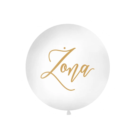 Óriás lufi 1 m żona fehér