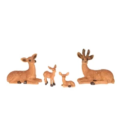 Őz család fekvő 6,3x3x6 cm S/4