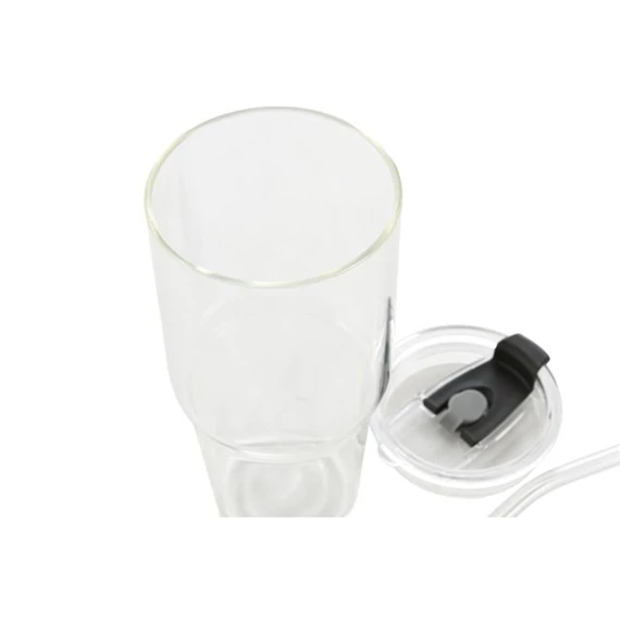 Palack szívószállal 9x9x17,5 cm