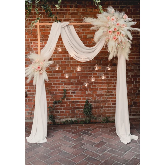 Pampafű műnövény világos krém 15x110 cm