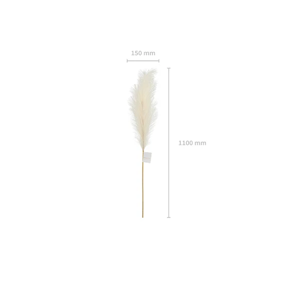 Pampafű műnövény világos krém 15x110 cm
