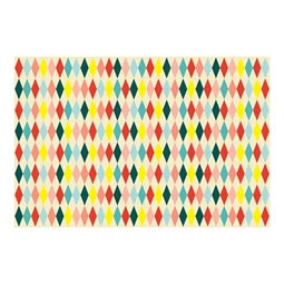 Papír asztalterítő rombusz mintás mix, 180x120 cm