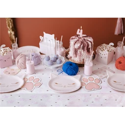 Papír asztalterítő mancsokkal 180x120 cm