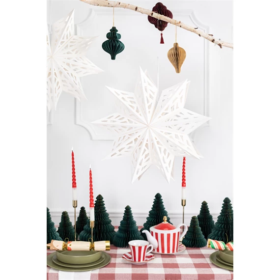 Papír csillag 50 cm fehér