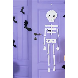 Papír dekoráció denevérek 19-29 cm fekete S/6