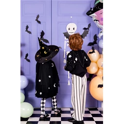 Papír dekoráció denevérek 19-29 cm fekete S/6