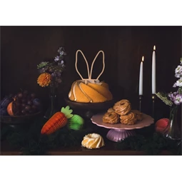 Papír dekoráció méhsejt répa narancs 20 cm