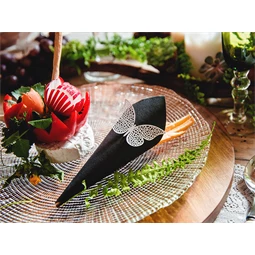 Papír dekoráció pillangó 6,5x4 cm S/10