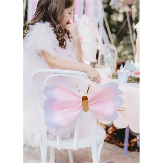 Papír dekoráció pillangók 50-40 cm mix S/3