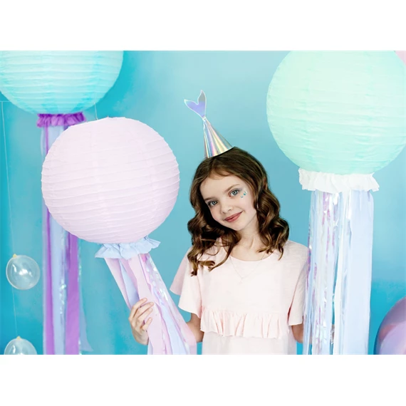 Papír lampion világos rózsaszín 35 cm