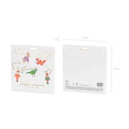 Papír méhsejt szett karácsonyi figurák, mix S/5