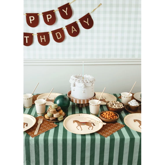 Papírpohár kengyel mintás, bézs, 220 ml S/6