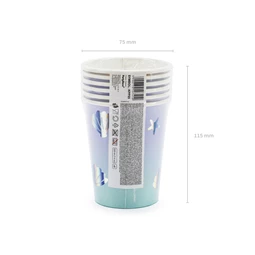 Papírpohár narvál, mix, 220 ml S/6