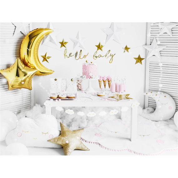 Papír szívószálak arany 19,5 cm S/10