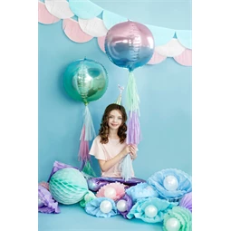 Papírgömb égkék 25 cm