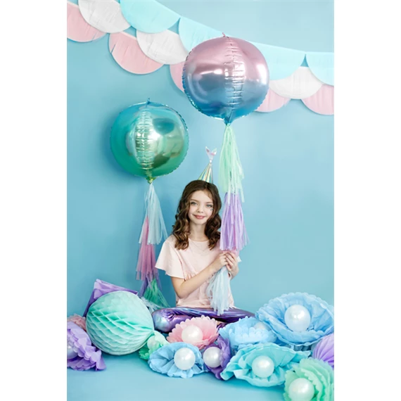 Papírgömb világos ködös kék 25 cm