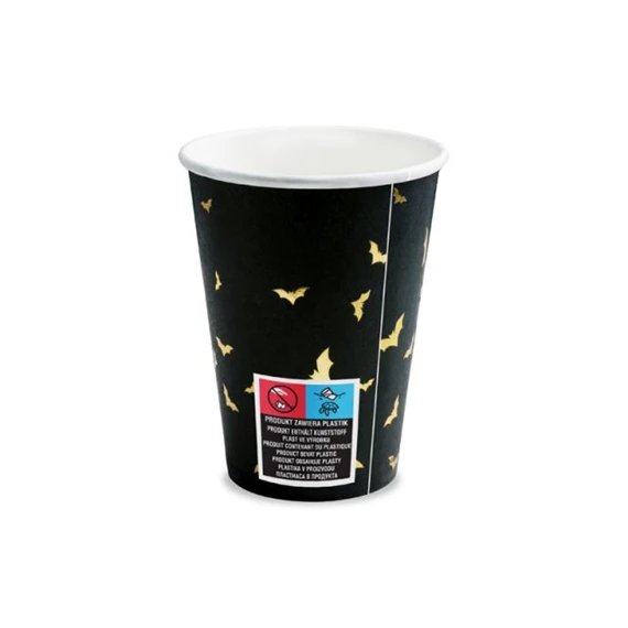 Papírpohár denevéres 220 ml S/6