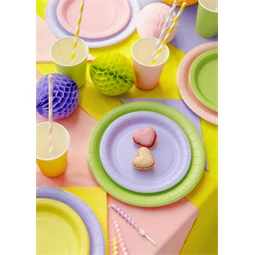 Papírtányér 18 cm levendula S/6