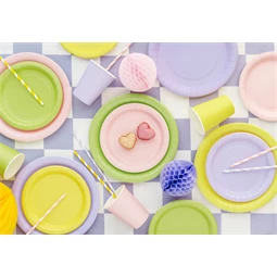 Papírtányér 18 cm levendula S/6