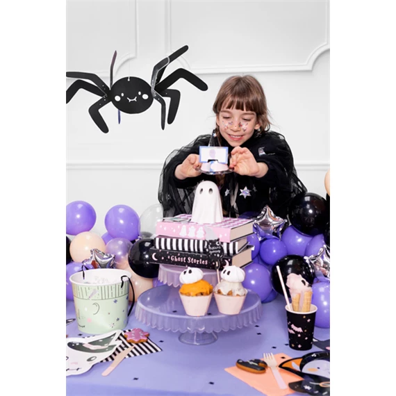 Papírtányér koponya 18x27 cm mix S/6